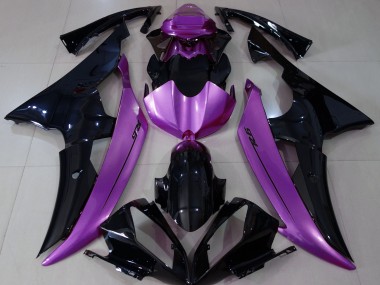 Gloss Black & Rose Purple 2008-2016 R6 Motorcycle Fairing