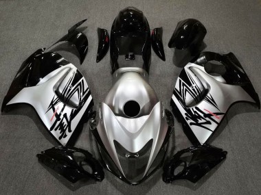 Gloss Black & Silver Design 2008-2020 GSXR 1300 Hayabusa Motorcycle Fairing