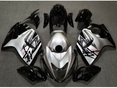 Gloss Black & Silver Design 2008-2020 GSXR 1300 Hayabusa Motorcycle Fairing