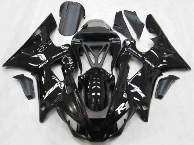 Gloss Black Style 2000-2001 R1 Motorcycle Fairing Gloss Black Style 2000-2001 R1 Motorcycle Fairing