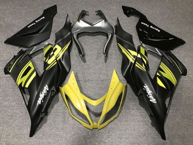 Gloss Black & Yellow 2013-2018 ZX6R Motorcycle Fairing
