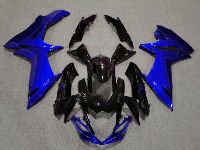 Gloss Black and Aqua Blue 2011-2024 GSXR 600-750 Motorcycle Fairing Gloss Black and Aqua Blue 2011-2024 GSXR 600-750 Motorcycle Fairing