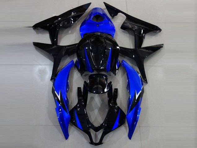 Gloss Black and Blue 2007-2008 CBR600RR Motorcycle Fairing Gloss Black and Blue 2007-2008 CBR600RR Motorcycle Fairing