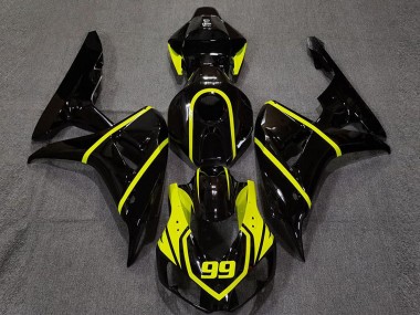 Gloss Black and Bright Yellow 2006-2007 CBR1000RR Motorcycle Fairing