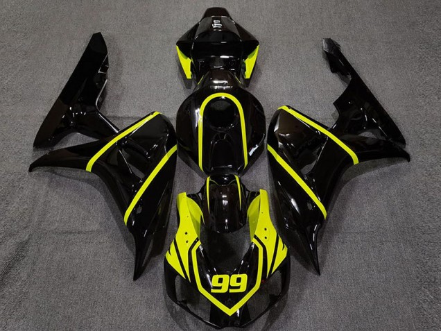 Gloss Black and Bright Yellow 2006-2007 CBR1000RR Motorcycle Fairing Gloss Black and Bright Yellow 2006-2007 CBR1000RR Motorcycle Fairing