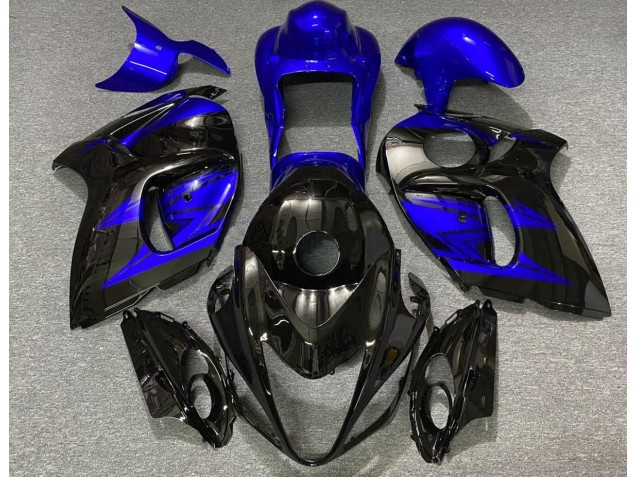 Gloss Black and Deep Blue 2008-2020 GSXR 1300 Hayabusa Motorcycle Fairing Gloss Black and Deep Blue 2008-2020 GSXR 1300 Hayabusa Motorcycle Fairing
