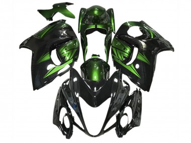Gloss Black and Deep Green 2008-2020 GSXR 1300 Hayabusa Motorcycle Fairing