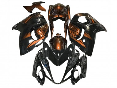 Gloss Black and Deep Orange 2008-2020 GSXR 1300 Hayabusa Motorcycle Fairing