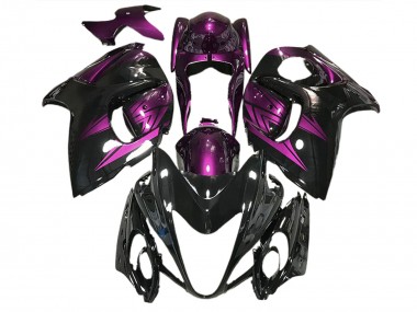 Gloss Black and Deep Purple 2008-2020 GSXR 1300 Hayabusa Motorcycle Fairing