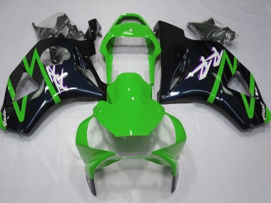 Gloss Black and Green 2002-2003 CBR954RR Motorcycle Fairing
