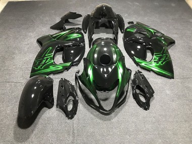 Gloss Black and Green 2008-2020 GSXR 1300 Hayabusa Motorcycle Fairing