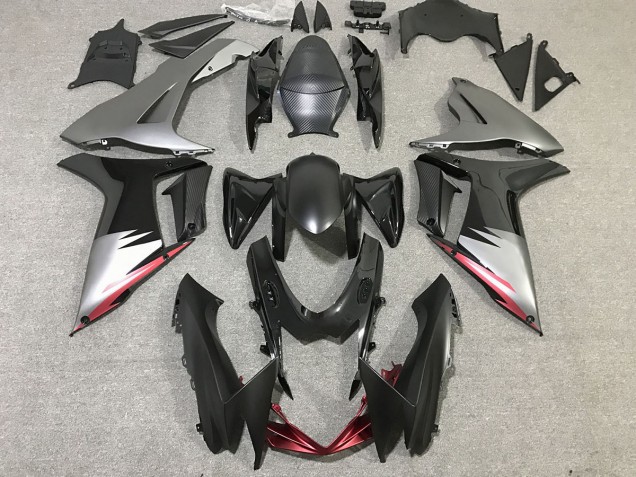 Gloss Black and Matte Grey 2011-2024 GSXR 600-750 Motorcycle Fairing Gloss Black and Matte Grey 2011-2024 GSXR 600-750 Motorcycle Fairing