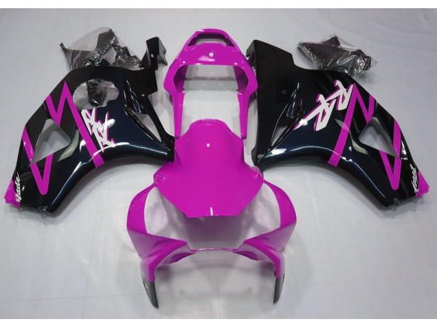 Gloss Black and Pink 2002-2003 CBR954RR Motorcycle Fairing Gloss Black and Pink 2002-2003 CBR954RR Motorcycle Fairing