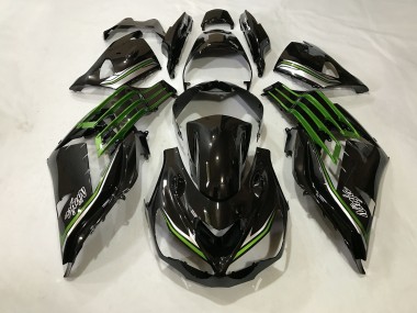 Gloss Black and Slime Green 2012-2021 ZX14R Motorcycle Fairing