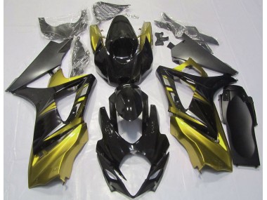 Gloss Black and Yellow 2007-2008 GSXR 1000 Motorcycle Fairing