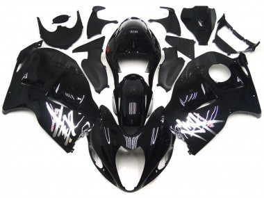 Gloss Black with Silver Decals 1997-2007 GSXR 1300 Hayabusa Motorcycle Fairing