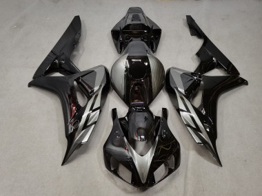 Gloss Black w grey 2006-2007 CBR1000RR Motorcycle Fairing