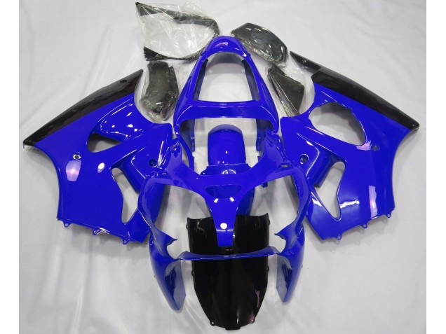 Gloss Blue & Black 2000-2002 ZX6R Motorcycle Fairing Gloss Blue & Black 2000-2002 ZX6R Motorcycle Fairing
