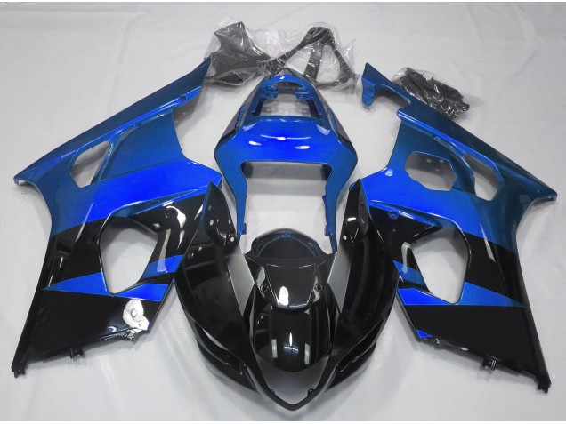 Gloss Blue & Black 2003-2004 GSXR 1000 Motorcycle Fairing Gloss Blue & Black 2003-2004 GSXR 1000 Motorcycle Fairing