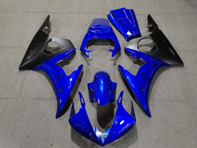Gloss Blue & Black 2005 R6 Motorcycle Fairing Gloss Blue & Black 2005 R6 Motorcycle Fairing