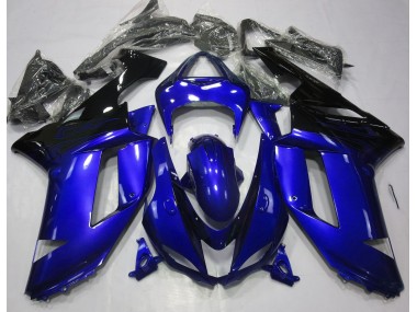 Gloss Blue & Black 2007-2008 ZX6R Motorcycle Fairing