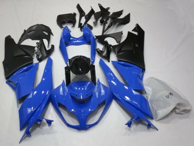 Gloss Blue & Black 2009-2012 ZX6R Motorcycle Fairing