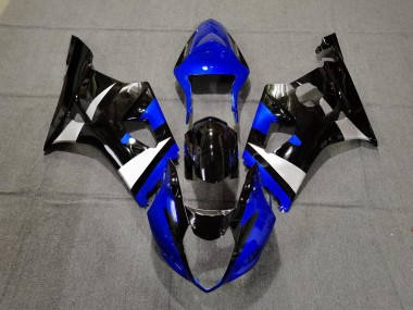 Gloss Blue Black and Silver 2003-2004 GSXR 1000 Motorcycle Fairing