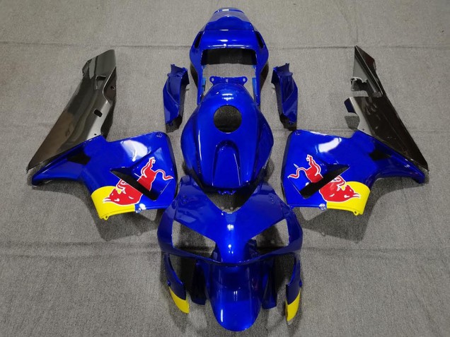 Gloss Blue Red Bull 2003-2004 CBR600RR Motorcycle Fairing Gloss Blue Red Bull 2003-2004 CBR600RR Motorcycle Fairing