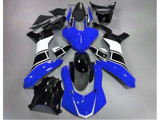 Gloss Blue White and Black 2015-2019 R1 Motorcycle Fairing Gloss Blue White and Black 2015-2019 R1 Motorcycle Fairing