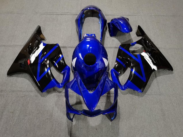 Gloss Blue and Black 2004-2007 CBR600 F4i Motorcycle Fairing Gloss Blue and Black 2004-2007 CBR600 F4i Motorcycle Fairing