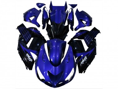 Gloss Blue and Black 2006-2011 ZX14R Motorcycle Fairing