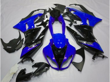 Gloss Blue and Black 2009-2012 ZX6R Motorcycle Fairing