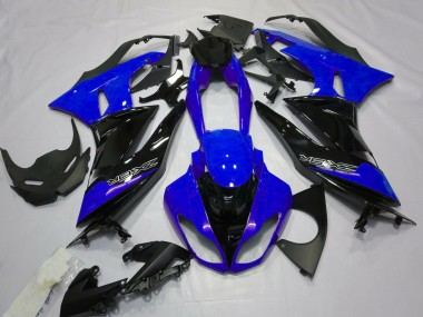 Gloss Blue and Black 2009-2012 ZX6R Motorcycle Fairing