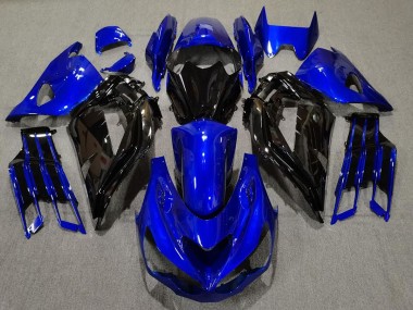 Gloss Blue and Black 2012-2021 ZX14R Motorcycle Fairing