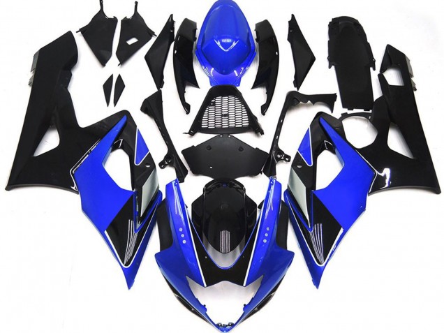 Gloss Blue and Black 2005-2006 GSXR 1000 Motorcycle Fairing Gloss Blue and Black 2005-2006 GSXR 1000 Motorcycle Fairing