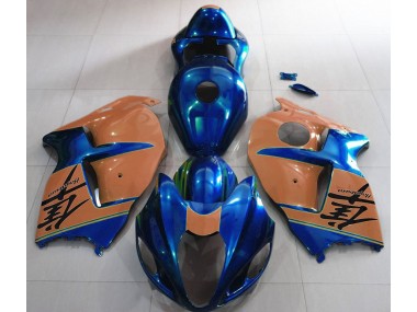 Gloss Blue and Desert Tan 1997-2007 GSXR 1300 Hayabusa Motorcycle Fairing