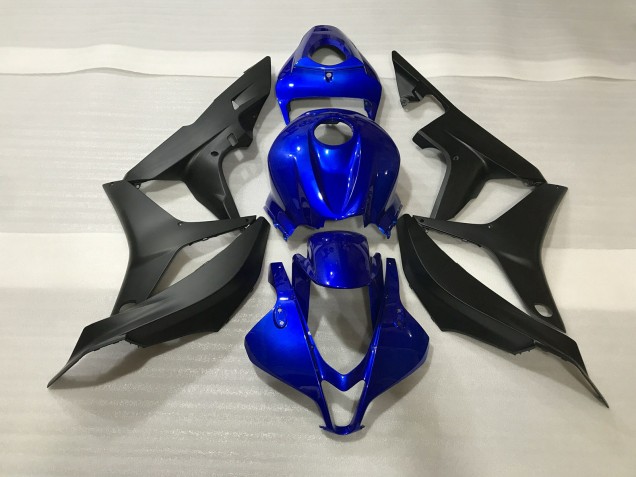Gloss Blue and Matte Black 2007-2008 CBR600RR Motorcycle Fairing Gloss Blue and Matte Black 2007-2008 CBR600RR Motorcycle Fairing