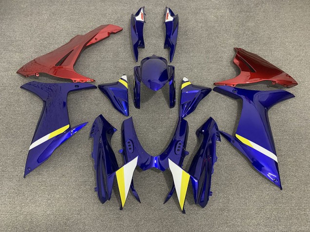 Gloss Blue and Red 2011-2024 GSXR 600-750 Motorcycle Fairing Gloss Blue and Red 2011-2024 GSXR 600-750 Motorcycle Fairing
