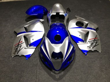 Gloss Blue and Silver 1997-2007 GSXR 1300 Hayabusa Motorcycle Fairing