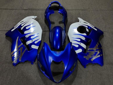 Gloss Blue and White 1997-2007 GSXR 1300 Hayabusa Motorcycle Fairing