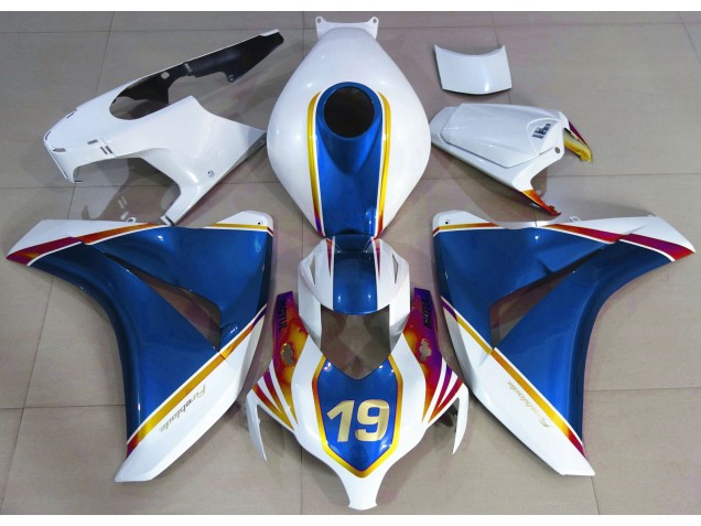Gloss Blue and White 2008-2011 CBR1000RR Motorcycle Fairing Gloss Blue and White 2008-2011 CBR1000RR Motorcycle Fairing
