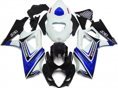 Gloss Blue with White and black OEM Style 2007-2008 GSXR 1000 Motorcycle Fairing
