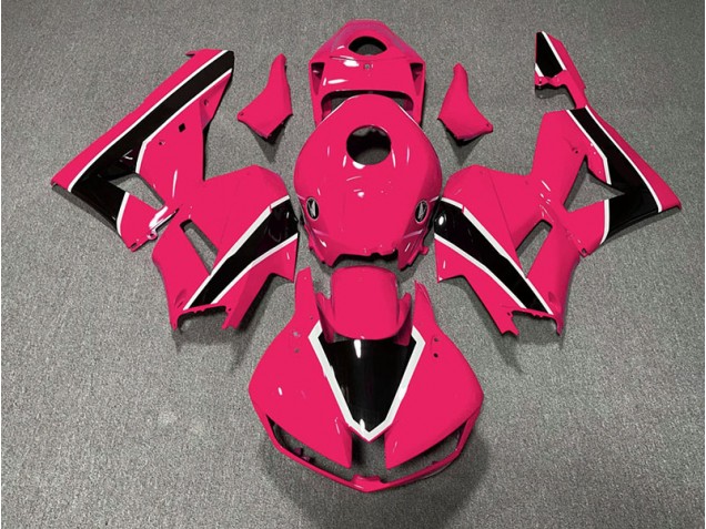 Gloss Bright Pink and Black 2013-2023 CBR600RR Motorcycle Fairing Gloss Bright Pink and Black 2013-2023 CBR600RR Motorcycle Fairing
