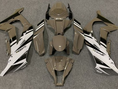 Gloss Brown & White 2011-2015 ZX10R Motorcycle Fairing