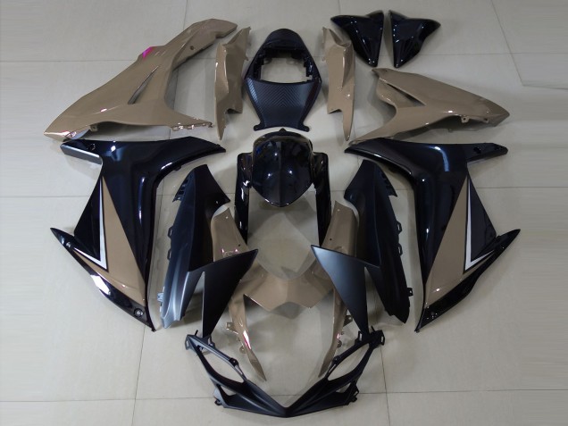 Gloss Brown and Black 2011-2024 GSXR 600-750 Motorcycle Fairing Gloss Brown and Black 2011-2024 GSXR 600-750 Motorcycle Fairing