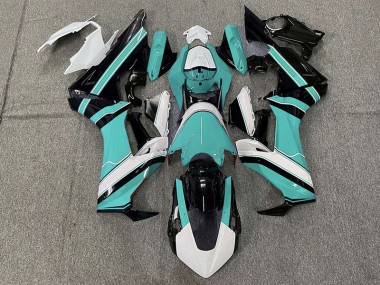 Gloss Cyan White and Black 2017-2023 CBR1000RR Motorcycle Fairing