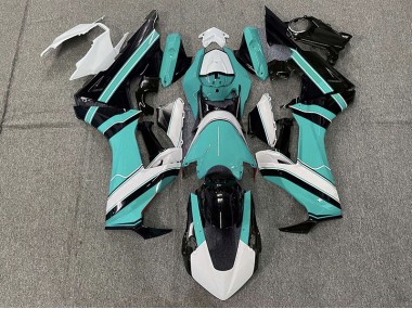 Gloss Cyan White and Black 2017-2023 CBR1000RR Motorcycle Fairing
