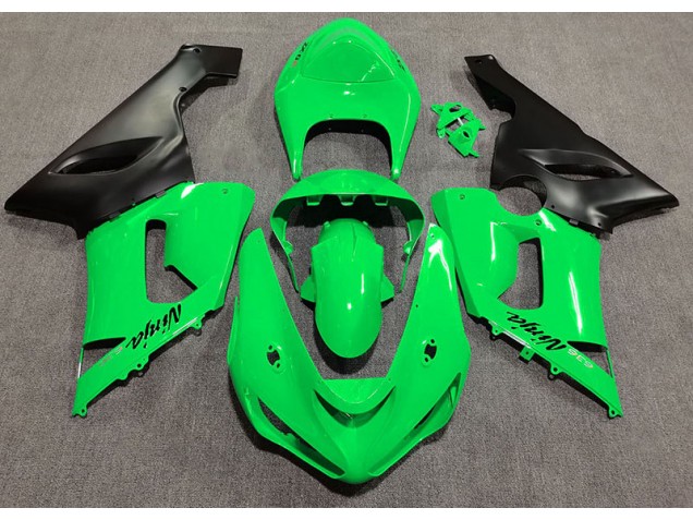Gloss Green 2005-2006 ZX6R Motorcycle Fairing Gloss Green 2005-2006 ZX6R Motorcycle Fairing