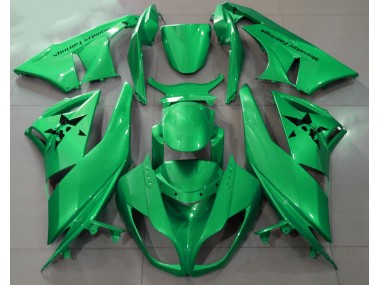 Gloss Green & Custom Logos 2009-2012 ZX6R Motorcycle Fairing