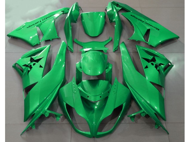 Gloss Green & Custom Logos 2009-2012 ZX6R Motorcycle Fairing Gloss Green & Custom Logos 2009-2012 ZX6R Motorcycle Fairing